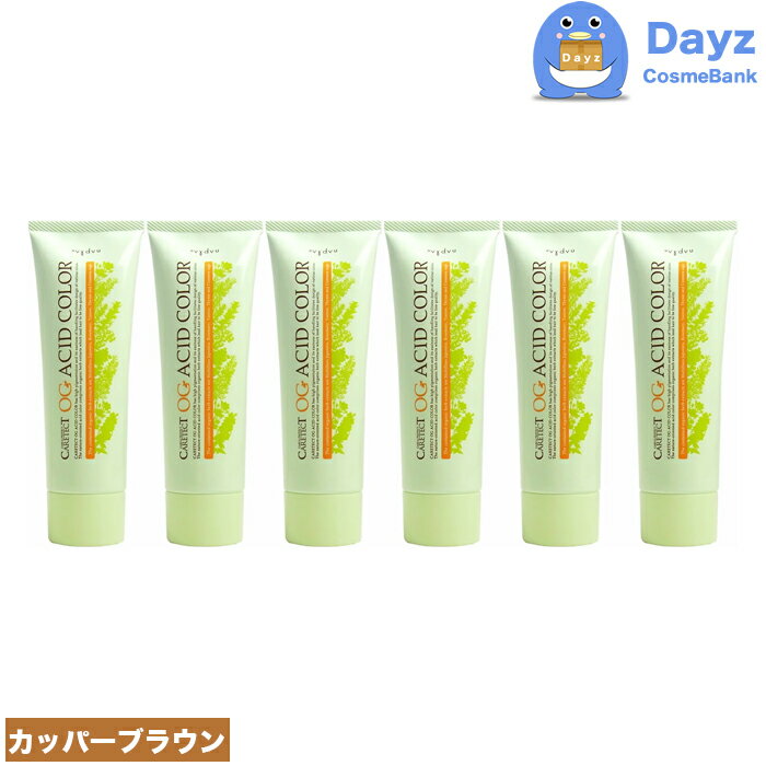 ナプラ ケアテクト OG アシッドカラー 190g O-A21 カッパーブラウン 6点セット ブラウンライン | 1剤式酸性カラー | ヘアマニキュア ヘアカラ...