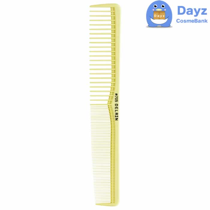 デルリン テーツ コーム #705 イエロー　追跡可能メール便　コーム 櫛 クシ ブラシ ヘアブラシ ヘアコ..