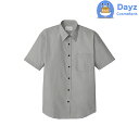 チトセ カラーシャツ 4Lサイズ グレー 半袖 LIVIMODE EP5963 ユニホーム ユニフォーム オシャレ シャツ ユニセックス 男女兼用