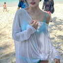ラッシュガード レディース 水着 海 水陸両用 フードなし 長袖T シースルー シアー Tシャツ ゆったり 長袖 長め トップス おしゃれ 体系カバー 大人 白 可愛い 泳げる