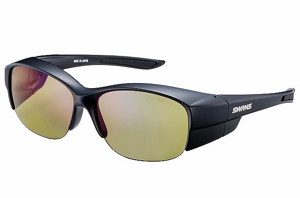 メーカー取り寄せ受注後在庫の有無連絡します。SWANSオーバーグラスOG5-0168MBK色フレームカラーマットブラックレンズ偏光ULTRAライトグリーン両面マルチ★この商品は発送までに3日〜7日かかります。