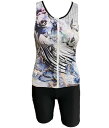 WN-345108 npフィットネス水着スナップ付きセパレート上下セット総裏地女性用サイズ/9号〜17号メーカー取り寄せ受注後在庫の有無連絡します。