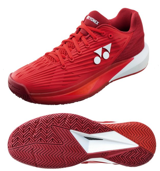 新着・特価ヨネックス・テニスシューズSHTE5MACパワークッションエクリプション5メンACオールコート用587色ダンゴレッド