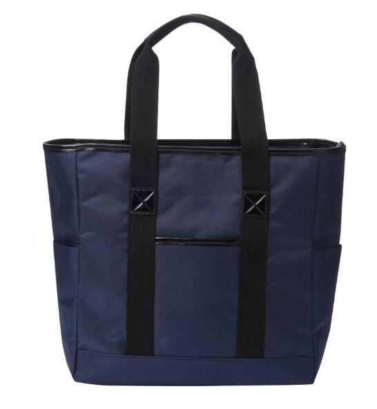 「アッシュ・エル A4サイズ対応 メンズトートバッグ ブラック B-HLM165050BK／ブルー B-HLM165050BL」は、A4サイズの書類やノートPC、財布やスマホなどをすっきり収納できるシンプルな大容量トートバッグです。