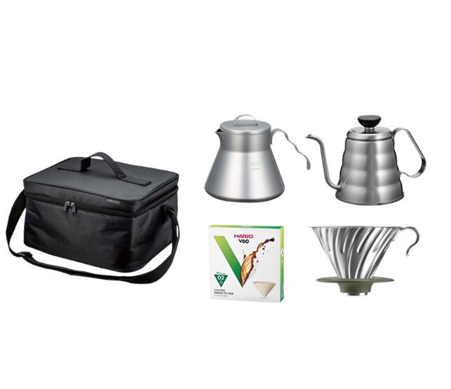 ハリオ V60アウトドアコーヒーベーシックセット O-VOCB(1セット)　キャンプでも本格ハンドドリップ。必..