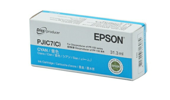 樂天商城 - 【純正品・新品】エプソン PJIC7C【インク】Disc Producer用インクカートリッジ シアン