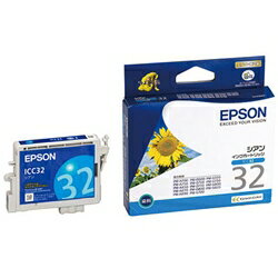 Rakuten - 【純正品・新品】EPSON　ICC32　インクカートリッジ シアン