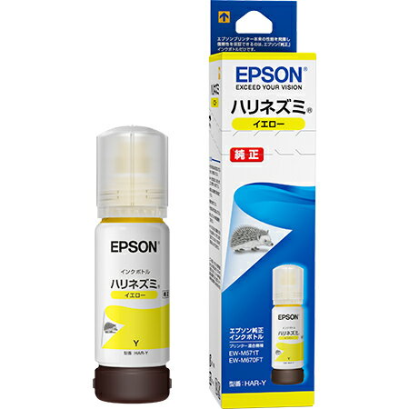 乐天商城 - 【純正品・新品】EPSON　HAR-Y　エコタンク搭載モデル用 インクボトル/ハリネズミ(イエロー)