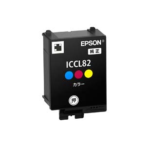 乐天商城 - 【純正品・新品】EPSON　ICCL82　モバイルプリンター用 インクカートリッジ(カラー)