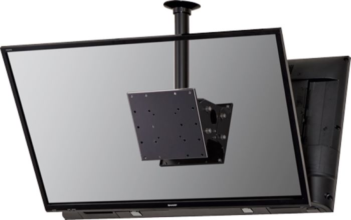 オーロラ FH-10TS-S　~40インチディスプレイ天吊りハンガーフランジ/パイプセット(400mm)※2面設置タイプ