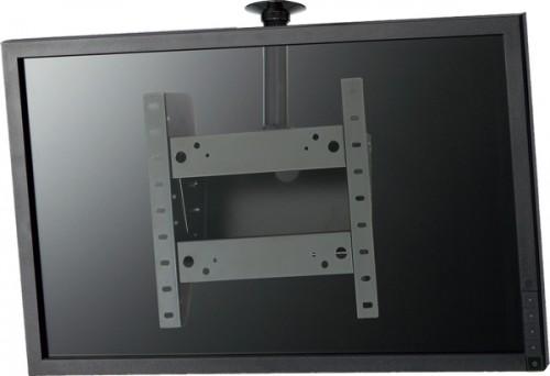 オーロラ FH-20A　~60インチディスプレイ対応天吊りハンガー(黒)※フランジ/パイプ【長さ600mm】セット