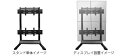 日本フォームサービス(FORVICE) FFP-M2x2-ST55-Y 55V型ディスプレイ対応マルチディスプレイスタンド(4面タイプ)※日時指定不可
