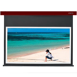 【純正品・新品】キクチ科学研究所 SES-100HDWA/R 電動巻き上げスクリーン 100型 フルハイビジョンサイズ(16:9) 赤色 Stylist ES ※日時指定不可