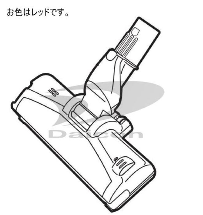 【純正品・新品】三菱 M11E81490R 掃除機【TC-ZXG30P-R】用パワーブラシ(レッド)