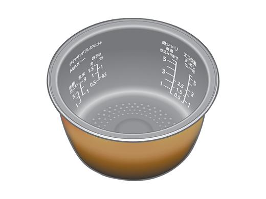 パナソニック ARE50-M20 炊飯器【SR-VSX101/SR-CVSX100/SR-VSX100/SR-VSX108/SR-VSX109】用内釜