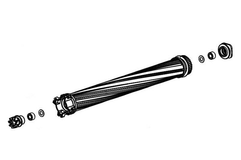 樂天商城 - シャープ　2173100359　掃除機【EC-HR8-B、EC-HR8-W】用 回転ブラシ(ギアホルダー・キャップホルダー付)