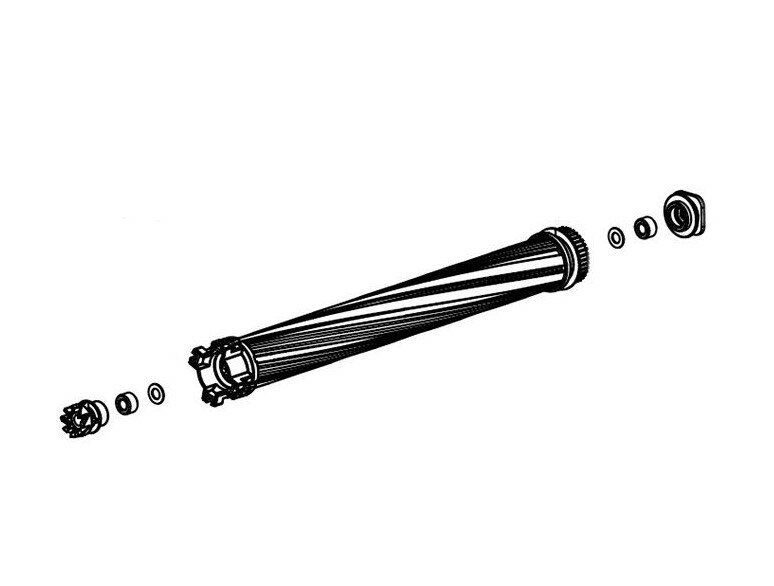 シャープ　2173100363　掃除機【EC-PR10-B】用回転ブラシ(ギアホルダー・キャップホルダー付)