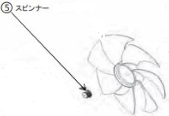 東芝 41029080　扇風機【F-ALT55、F-DLT65、F-DLT75、F-DLS1000、F-ALT65、F-AWT80、F-DLT1000】用スピ..
