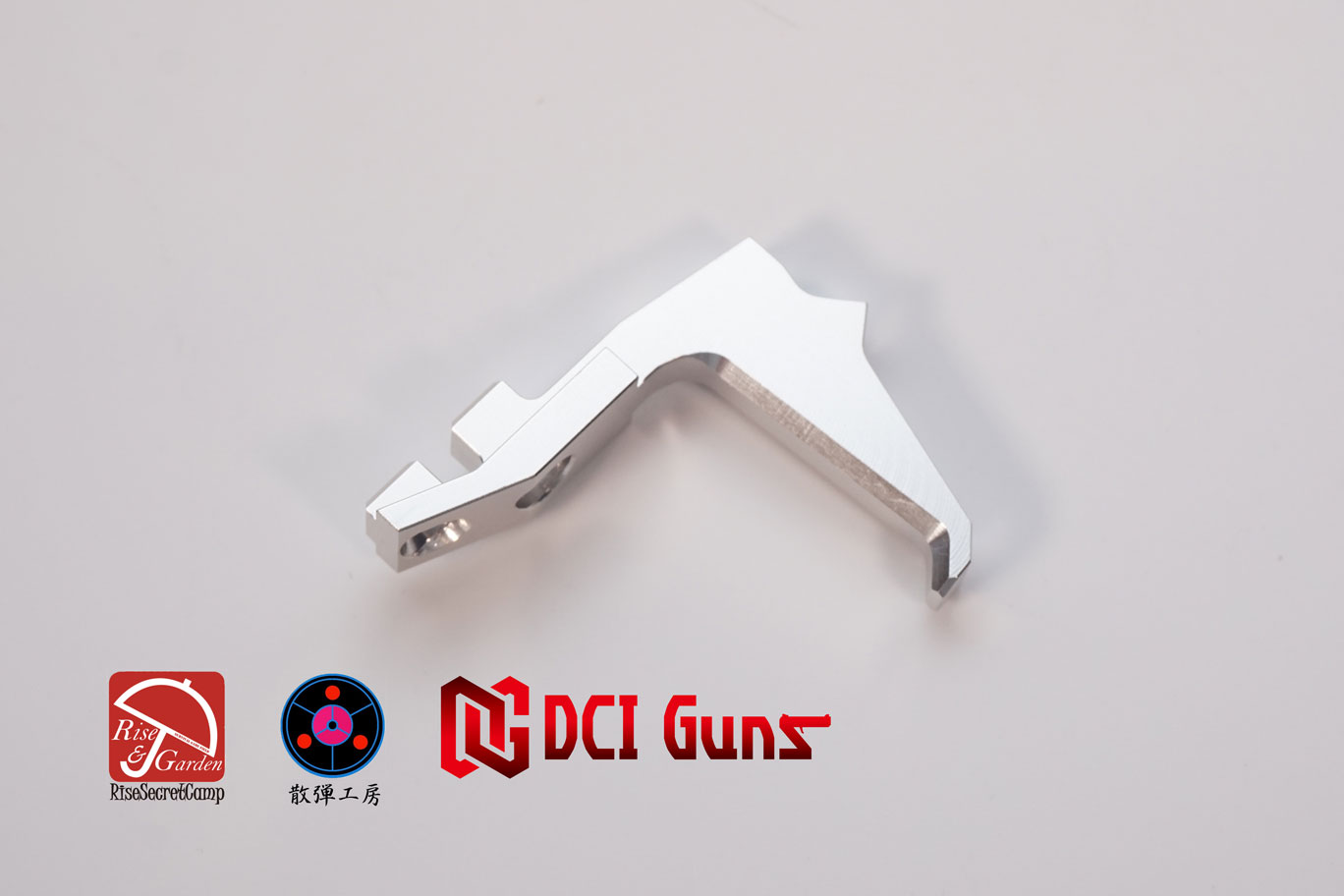 DCI Guns CYMA M870用ストレートトリガーSV silver シルバー 銀色 ショットガン サバゲー サバイバルゲーム エアガン カスタム エアコッキング エアコキ