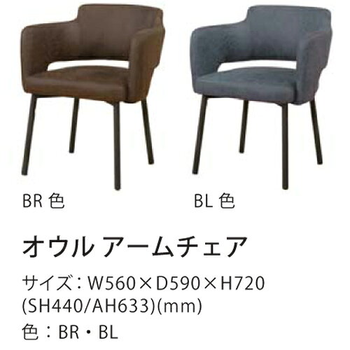 筑波産商 ダイニングチェア2脚オウルBLファブリック ブルー色 ブルー|家具・インテリア 家具・収納用品 キッズ家具 学習椅子 [2]