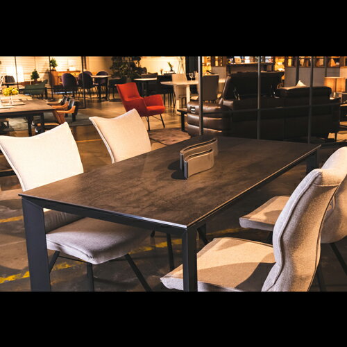 ダイニングチェア 2脚 ポアレ ファブリック アイボリー色 アイボリー 筑波産商