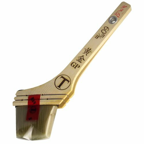 黄金GP ダメ込み用 筋違刷毛 赤 60mm マルテー