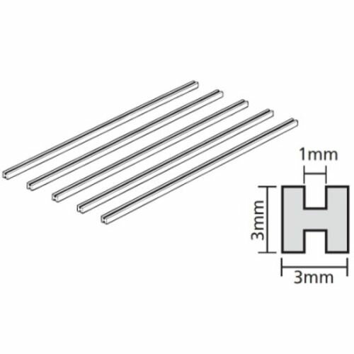 プラ材3mmH形棒(5本入) 70201 楽しい工作シリーズ(クラフト) No.201 TAMIYA