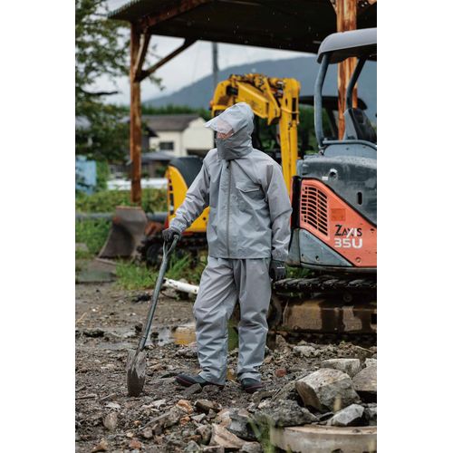 防水レインスーツ シルバー 3L DCM