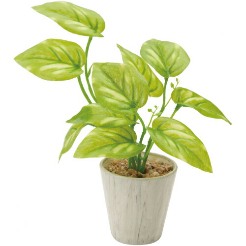 ミニポトスポット GLA-1301 グリーン 造花 POPPY