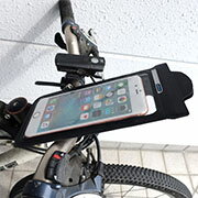 指紋認証対応スマホホルダー 71740 71740 BK 袋タイプ サギサカ