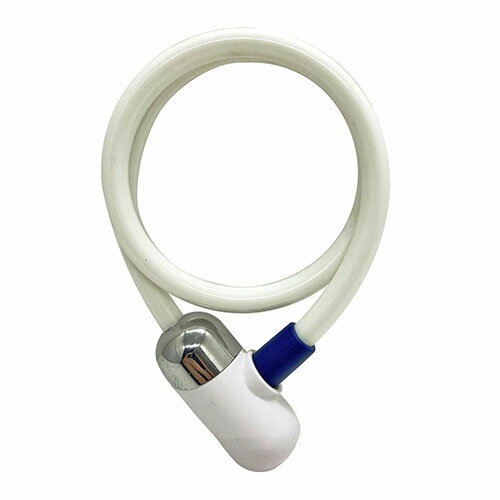 抗菌ワイヤーロック キー式 ホワイト 44059 44059 ホワイト 60cm サギサカ