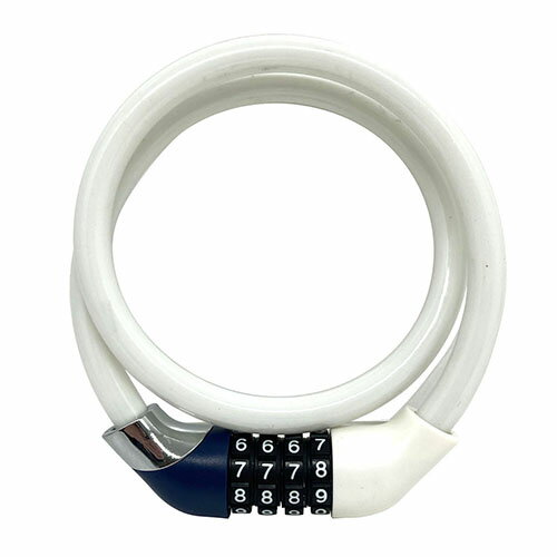 抗菌ワイヤーロック ダイヤル式 ホワイト 44069 44069 ホワイト 60cm サギサカ