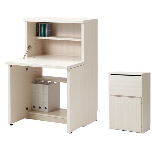 リビングシェルフ ライティングデスク KDS-74D KDS-74D ホワイトウッド LIVING SHELF