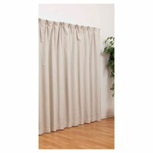 裏地付き遮光カーテン 2枚入 アイボリー 100×178cm DCM