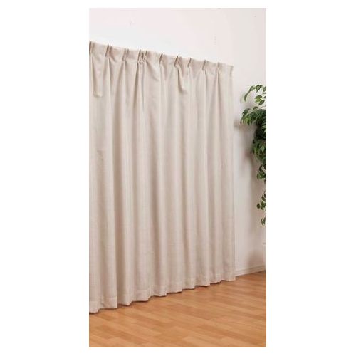 裏地付き遮光カーテン 2枚入 アイボリー 100×200cm DCM