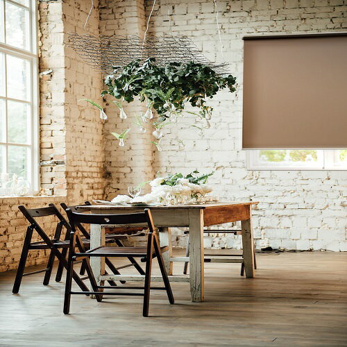 スリムロールスクリーン マグネットタイプ取付タイプ レザーブラウン 60×180cm レザーブラウン 60×180cm フルネス