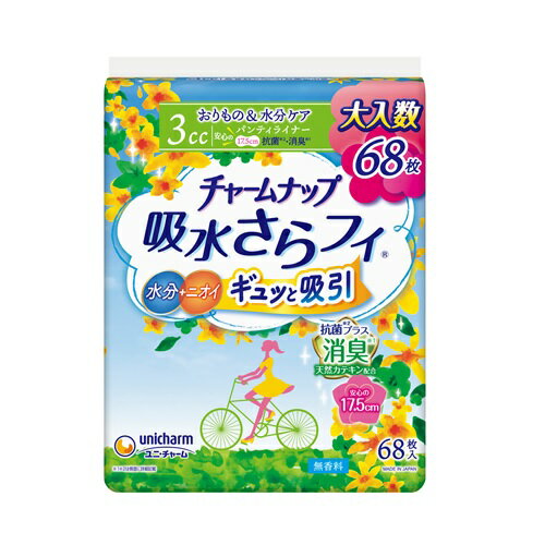チャ-ムナップ吸水さらフィ消臭68枚 チャームナップ