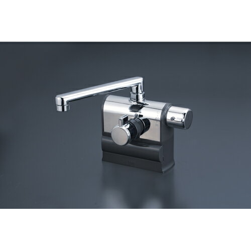 KVK KM3008R デッキサーモ混合栓 右 可変ピッチ KM3008R KVK