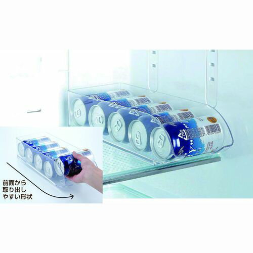 冷蔵室トレー 350ml缶用 収納 LD-217 クリアブルー ベストコ [2]