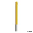 車止め スチール製 焼付塗装 脱着式 蓋なし φ60.5x850 両フック EC0685RC-DO 黄 (1048240930) 黄 脱着式 蓋なし φ60.5x850 両フック Eシリーズ EC-DO