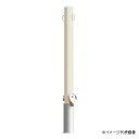 車止め スチール製 焼付塗装 脱着式 スチール製蓋 鍵付 φ60.5x850 両フック EC0685RC-DL 白 (1048240835) 白 脱着式 スチール製蓋 鍵付 φ60.5x850 両フック Eシリーズ EC-DL