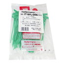 マーキングタイ屋内用 IT18FL-GRN 緑 結束径:1.5〜22mm ヘラマンタイトン