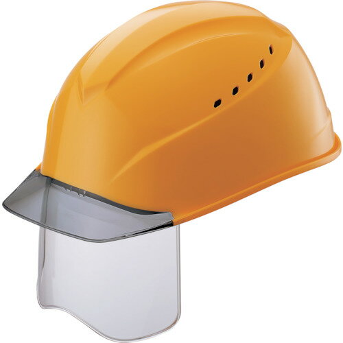 エアライトS搭載ヘルメット(溝・通気孔・シールド付) 1230VJSHV2Y5J 帽体色:イエロー タニザワ