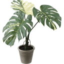 モンステラバリエガータポット GLA-1533 GR POPPY フェイクグリーン 65cm 観葉植物 造花 リアル インテリア 新生活 ギフト プレゼント お...