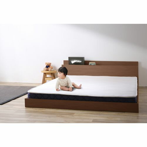 マットレス付きフロアベッドSD SBM-SD ブラウン 幅1240mm アイリスオーヤマ [3]