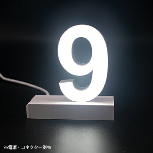 LEDʸ���ޥ��ͥåȼ��⤵100mm ��9�� abcMIX