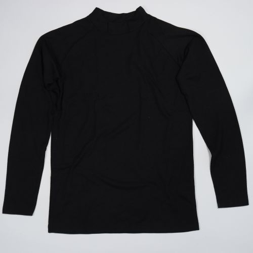 ハイネック長袖Tシャツ ブラック M M DCM ハイネック長袖Tシャツ ブラック M M DCM