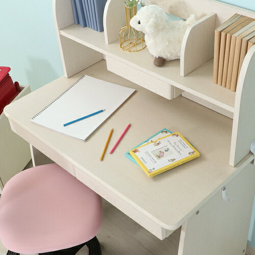 不二貿易 シンプルデスクハックWH 29923|家具・インテリア 家具・収納用品 キッズ家具 学習机 [2]
