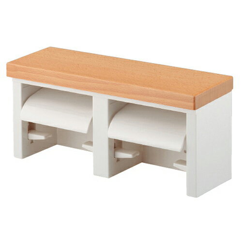 ツインペーパーホルダーベージュ #203-018-BE カクダイ