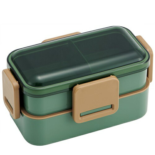 抗菌食洗機対応ふわっと弁当箱 セージグリーン スケーター